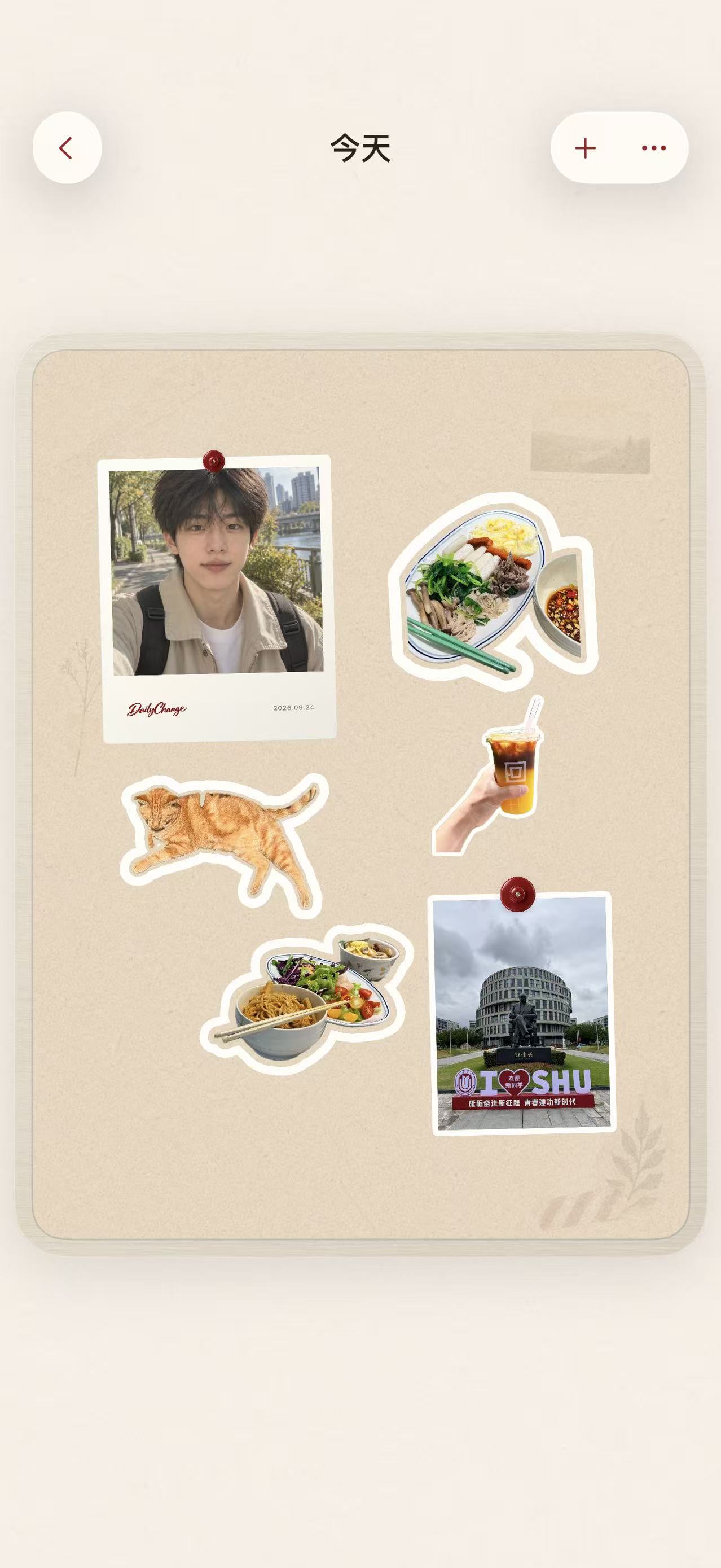 DailyChange photo wall (Chinese interface)